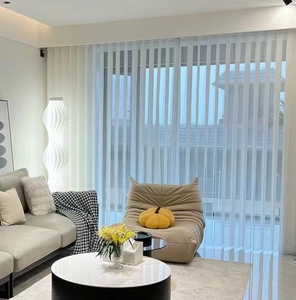 Hiện đại trang trí nội thất Giấc Mơ rèm thông minh cơ giới lọc ánh sáng điều khiển từ xa được xây dựng trong dọc điện làm bằng polyester - Product Image 1