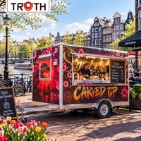 Camion de restauration vintage Truth avec cuisine mobile personnalisée et fenêtre de service pour café, desserts, événements et vente de rue