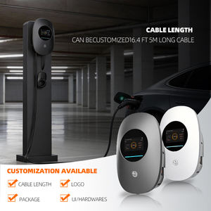Nouvelle borne de recharge murale intelligente pour véhicules électriques <span class=keywords><strong>7kW</strong></span> 11kW 22kW Type 2 Câble 5M Station de recharge domestique AC Carte RFID pour connexion Wi-Fi - Product Image 6