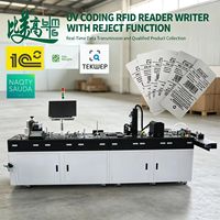 Imprimante jet d'encre UV pour codes, pour l'impression de puces RFID sur étiquettes de vêtements, lecture et écriture, machine de collecte rapide des marchandises qualifiées