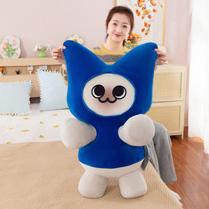 Nouveau mignon adorable chat jouets en peluche chaton bleu jeter oreillers vêtements chat monstre <span class=keywords><strong>chasseur</strong></span> peluche poupées pour enfants personnalisé pas cher - Product Image 5