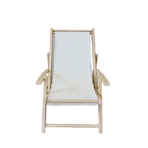 מושב נמוך סיטונאי חיצוני מתכוונן הדפסים מותאמים אישית למבוגרים חול ים מתקפל בריכת שמש שכיבה עץ כיסא חוף מתקפל זול
