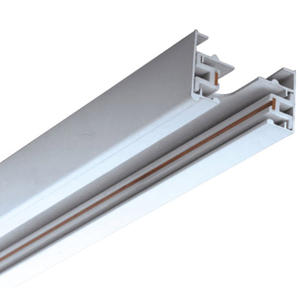 LEDEAST rel trek T022, tahan korosi 2 kawat jalur Aluminium hitam putih untuk sistem pencahayaan Trek - Product Image 1