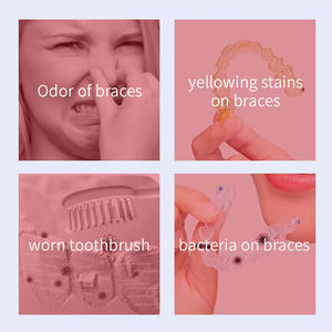 Tabletas Limpiadoras de Retenedores, Limpieza de Dentaduras Postizas, Elimina Manchas, Alineadores, Protectores Bucales, Perfecto para <span class=keywords><strong>Limpiador</strong></span> de Retenedores Ultrasónico - Product Image 6