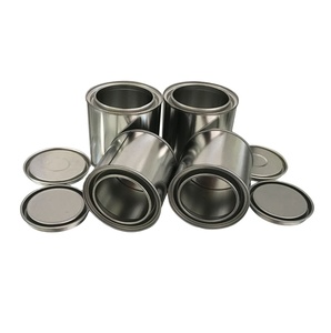Boîte de conserve ronde <span class=keywords><strong>4L</strong></span> pour le stockage de peinture automobile Conteneur métallique vide Boîte en fer blanc Prix d'usine - Product Image 4