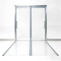 Rideau de porte en PVC à aspiration magnétique, transparent, coupe-vent, à bande souple, pour magasin et maison, anti-insectes et contrôle de la température