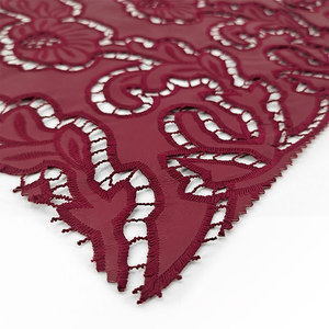 Tissu en dentelle chimique PU brodée pour la mode, accessoires de vêtements, <span class=keywords><strong>textiles</strong></span> de maison, robe de mariée, dentelle africaine - Product Image 5