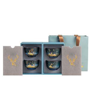 Set di <span class=keywords><strong>Tazze</strong></span> in Porcellana per Ufficio, Tazza <span class=keywords><strong>da</strong></span> Tè, Set <span class=keywords><strong>da</strong></span> Tè Kung Fu, Tazza <span class=keywords><strong>da</strong></span> Tè Pronta per Regalo con Logo Personalizzato - Product Image 1