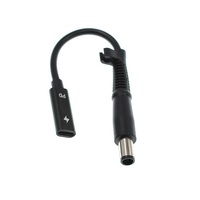 Kabel Daya DC Jantan 19.5V USB C Ke 7.4X5.0Mm untuk Laptop Dell Kabel Pengisi Daya DC