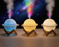 Lampe lunaire USB portable, humidificateur d'air à brume fraîche Jupiter avec veilleuse pour les fournitures de fête d'Halloween