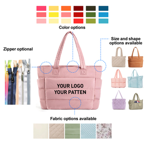 Custom Quilted Shoulder <b>Bag</b> <b>Laptop</b> <b>Sleeve</b> Women's <b>Laptop</b> Handbags Lightweight Puffy Tote <b>Bag</b> with Compartments for Travel Work - Product Image 2