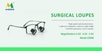 Loupe dentaire miniature 22NM 2.5x 3.0x 3.5x, loupe chirurgicale binoculaire, cadre en titane, loupe chirurgicale pour ophtalmologie