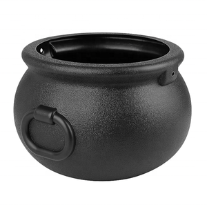 Halloween Mini Cauldron, 10 Cm / 3,9 Pouces En Fonte De Fer à Fonte Avec Couvercle Et Poignée, Porte-brûlage De L'encens De Bougie, Décoration De Pot De Chaudron De Sorcellerie Pour L'ornement