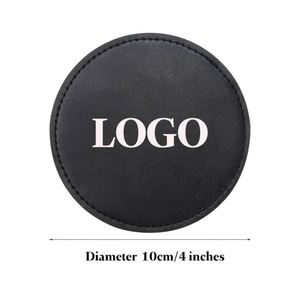 Posavasos de Cuero PU Personalizados con Logotipo, Posavasos Multicolores con Logotipo Grabado - Product Image 3