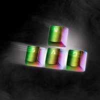 Custom Gaming Keycap Set 14 Keys Key Puller Durable Stainless Steel Metal Keycap Compatible with Mechanical Gaming 60% Keyboards