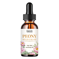 Huile multi-usages à la pivoine, huile essentielle parfumée pour peaux sèches, cuir chevelu, ongles, visage, corps et cheveux, marque privée