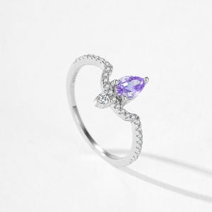 Anillo de circón exquisito de Plata de Ley 925 de Ailmay para mujer, regalo de fiesta de playa a la moda, joyería de esmalte de color bohemio - Product Image 4
