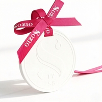 Pendentif en pierre pour diffuseur d'huile essentielle d'arôme de parfum de voiture rond OEM avec plâtre en céramique