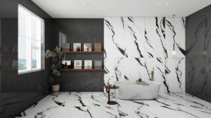 Carreaux <span class=keywords><strong>de</strong></span> céramique en porcelaine plaqués or <span class=keywords><strong>de</strong></span> luxe moderne, antidérapants, design imitation marbre, 60x120cm, haute qualité, sortie d'usine - Product Image 6