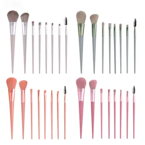 Morandi Color 8pcs Makeup Brushes Set Soft Foundation Brush Professional Custom Logo Make up Brush