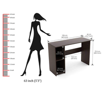 Bureau d'étude convertible en Mallium moderne Mobilier de bureau modulaire en acier et bois pour la maison ou le poste de travail