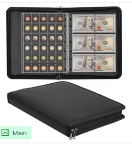 Soporte de álbum de almacenamiento de monedas de PVC moderno con soporte de exhibición duradero para coleccionistas de monedas para colecciones de escaparate - Product Image 5