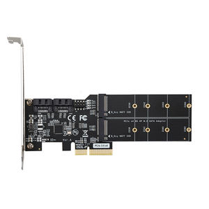 PCIe Kartu Ekspansi Adaptor SATA3.0, 3.0X4 Sampai <span class=keywords><strong>2</strong></span> Port M.<span class=keywords><strong>2</strong></span> B-KEY & <span class=keywords><strong>2</strong></span> Port - Product Image 1