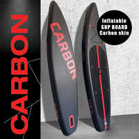 GeeTone Design populaire Carbon Style SUP Double couche gonflable stand up paddle sup boards paddleboard