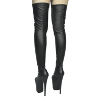 Sandales à talons hauts et plateforme, à lacets, à bout ouvert, au-dessus du genou, imperméables, ornées de cristaux, pour femme, pour soirée, pole dance, tendance automne