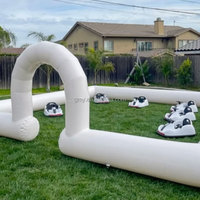GMY Inflatables All White Jeux gonflables commerciaux pour événements Juegos Inflables Bumper Cars Field for Kids