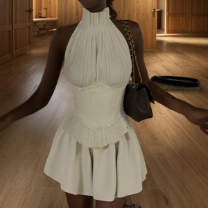 Nouvelle Collection Été : Jupe Courte Taille Haute Style Hepburn Français, Modèle Gâteau Haut de Gamme pour Femme, Tendance Européenne et Américaine - Product Image 3