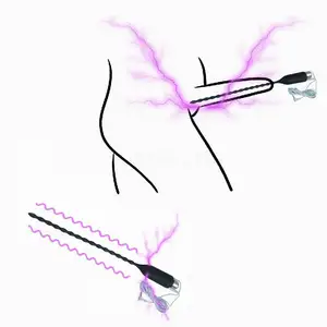 Recarregável Penis Plug Uretral Vibrador com Uretrra Masturbação SM Produtos e Uretral Sounding Rod