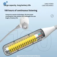 Casque sans fil Y13 à tour de cou pour 6.0, 800 mAh, en ABS, Nouveauté 2025, avec fonction karaoké, moniteur intra-auriculaire et emplacement pour carte, produit transfrontalier privé