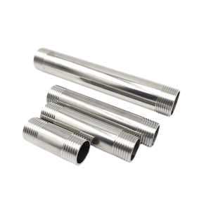 Oem לחץ גבוה 304 316l נירוסטה צינור פלדה אביזרים סניטריים חבית כפול ניפל קופסא - Product Image 3