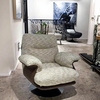 Fauteuil d'appoint de style moderne avec tissu Teddy, mobilier de loisirs pour salon, mobilier de maison avec pieds en métal de haute qualité