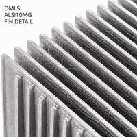 Structure de dissipateur thermique en aluminium AlSi10Mg imprimée en 3D DMLS, sintering direct au laser de métal, refroidissement de serveur, OEM personnalisé