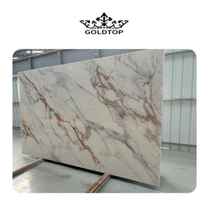 Calacatta Gold Pd, Impresión Digital, Encimera de Cuarzo Impreso, Revestimiento de Paredes, Azulejos, Cuarzo de Ingeniería, Losa de Cuarzo Super Jumbo, Losas de Cuarzo - Product Image 2