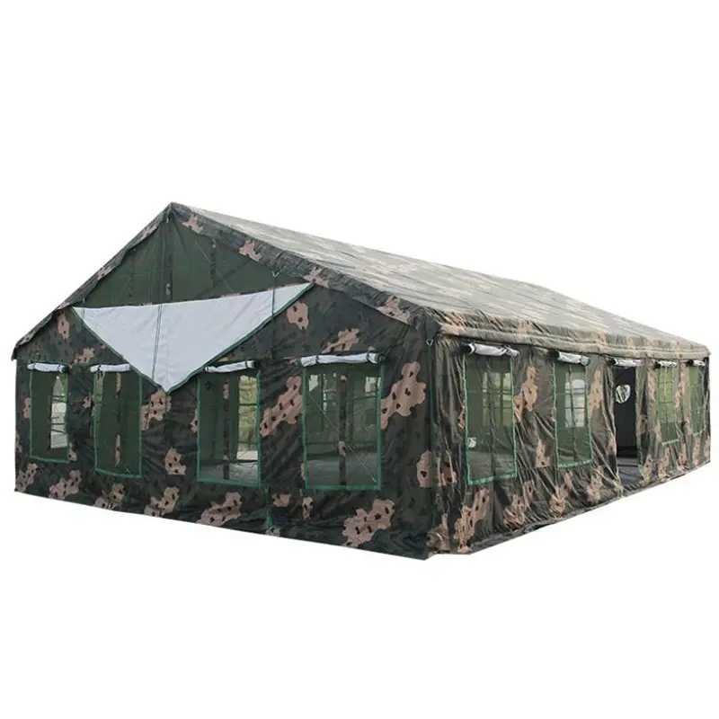 Haoyu Groothandel Custom Design Oxford Winddicht Militaire Tenten Rescue Outdoor Grote Ruimte Nood Tent