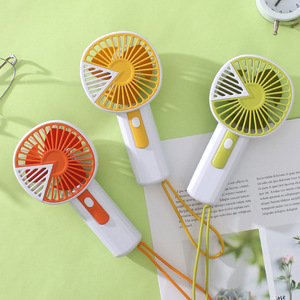 Ventilateur portatif rechargeable USB, petit ventilateur pour usage extérieur avec moteur DC, couleur jaune - Product Image 5