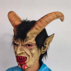 Horror Face Devil Masks Halloween Scary Demon Latex Ghost Mask Máscaras de goma para juego de rol <span class=keywords><strong>Lucifer</strong></span> - Product Image 4