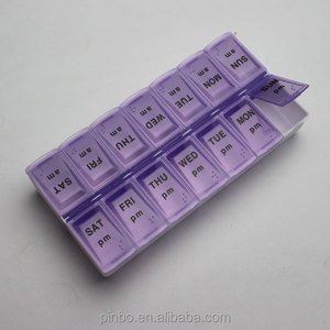 Portapillole Settimanale Organizzatore Due Volte al Giorno 7 Giorni AMPM Custodia Organizzatrice per Medicinali - Product Image 6