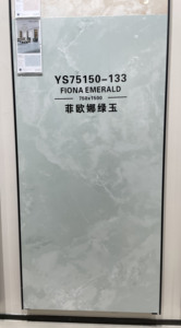 Großhandel 750x1500mm Hochglanz Hellgrüne Marmor-Optik Porzellan- und Keramikfliesen in Foshan für Wohnzimmer und Schlafzimmer - Product Image 6