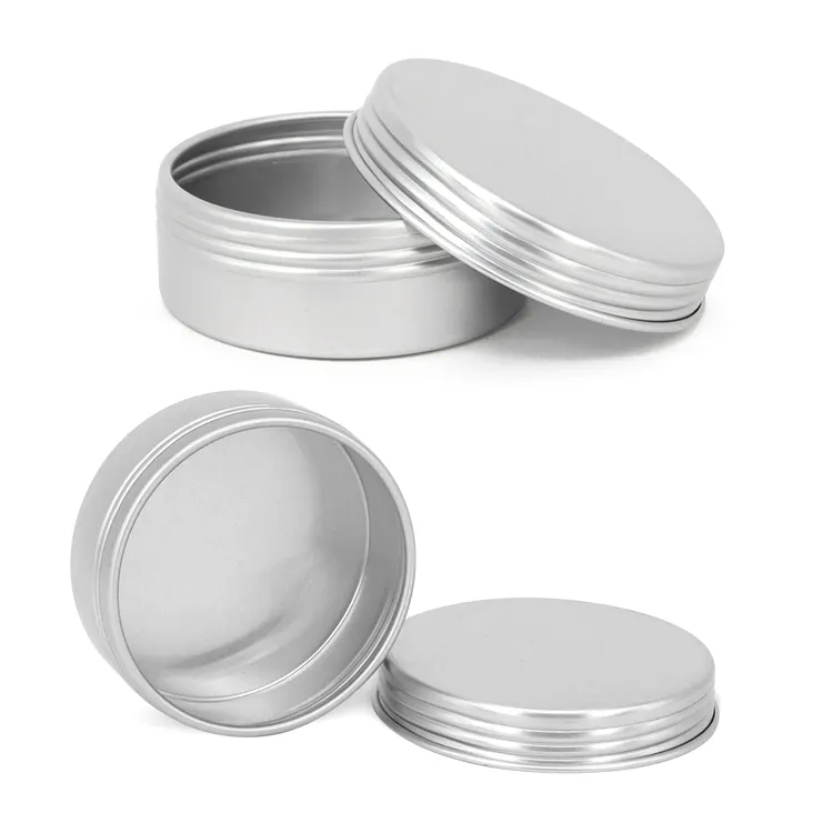 25g pots de sel en aluminium pots de crème pour les mains métal curling boîtes en aluminium cosmétique pot en aluminium vide boîte à crème boîte en fer blanc