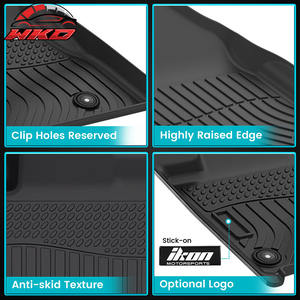 Tapis de sol toutes saisons pour Honda Pilot 8 places 2009-2015, tapis de sol en TPE 3D moulé, imperméable - Product Image 3