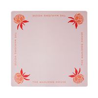 Nouvelles tuiles de Mahjong chinoises esthétiques, en porcelaine blanche à motif floral, pour jeu de table familial ou de fête