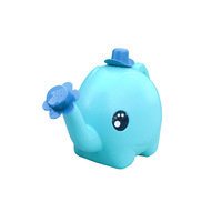 Arrosoir en plastique D5805 pour jardin, 1,5 L, en forme d'éléphant, à long bec, pour arroser les fleurs et les plantes, pour pelouse et cour