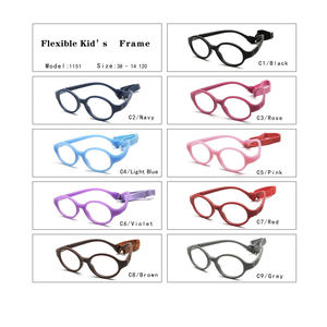 Monturas ópticas personalizadas TR90 para niños al por mayor, flexibles y cómodas para niños y niñas montura de gafas, gafas para Miopía - Product Image 2