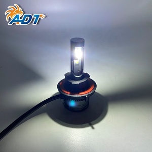 หลอดไฟหน้ารถยนต์ ADT 9-32V สี Gun Color รุ่น S10 Seoul-CSP 3570SMD 50W 8000LM 6500K สีขาว กำลังสูง H7 9005 9006 H11 H4 - Product Image 6