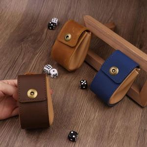 Quick Shipping DND Genuine Leather Drawstring Dice Bag & Pouch D20 Holder-Welcome <b>Gifts</b> Promotional Novelty Modern Design - Product Image 1