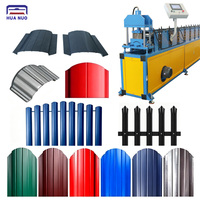 Machine automatique de formage de rouleaux de clôture colorée avec certification CE, pour usage en construction, commande PLC, largeur d'alimentation 154 mm